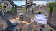 B-Site attacking smokes in-game view (Image via Riot Games)